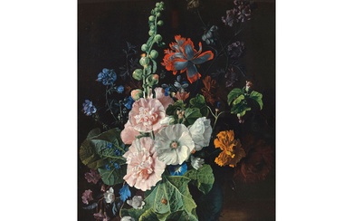 Peintre inconnu Nature morte florale Vers 1900 D'après un modèle hollandais du 17e siècle Jan...