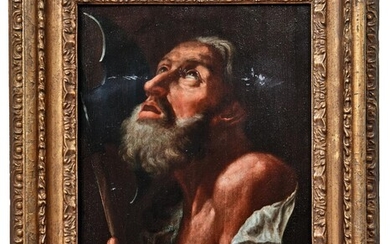 Piazzetta, Giovanni Battista - Umkreis oder Attrib.: Büste des heiligen Matthias mit Beil