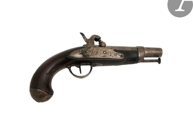 Pistolet de gendarme à silex modèle 1822... - Lot 58 - Ader