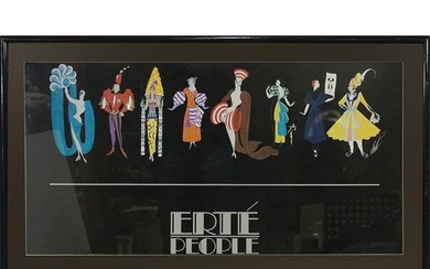 Poster: Erte People - Original Framing