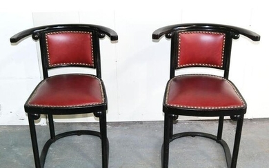 Pr. Joseph Hoffman Antique "Fledermaus" Arm Chairs