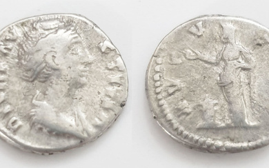 Rare Ancient Silver Coin Ania Galleria Faustina Augusta Roman Caesar...