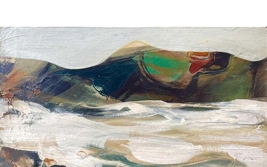 Reg WATKISS (1933-2010) Landscape Oil on board, signed, 25 x...