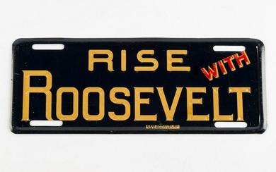 Rise With Roosevelt License Plate Topper