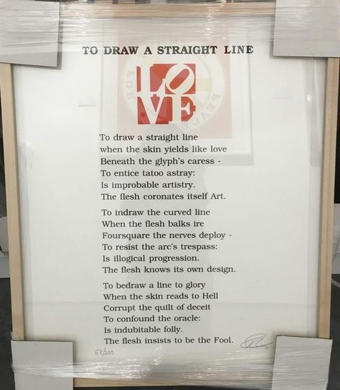Robert Indiana To Draw a Straight Line (Book of LOVE)