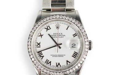 Rolex Datejust Diamond and Stainless Watch