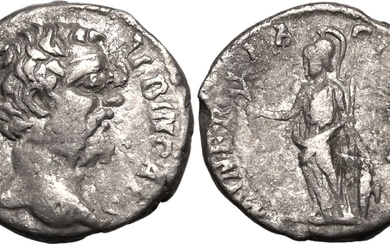 Roman Empire Clodius Albinus (Caesar) AD 194-195 AR Denarius About Very Fine