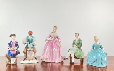 Royal Doulton: a collection of five figures comprising "The ...