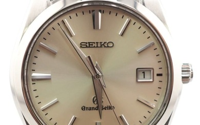 SEIKO 9F62-0AB0 Grand Seiko Quartz QZ Watch Silver Men's