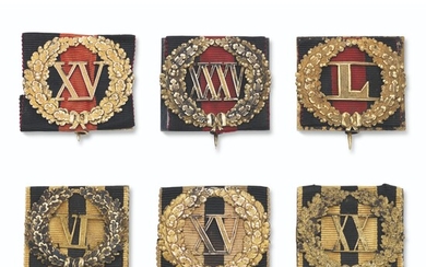 SIX SILVER-GILT BADGES FOR IRREPROACHABLE SERVICE
