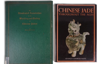 STANLEY CHARLES NOTT REFERENCE BOOKS ON CHINESE JADE, INCLUDING A SIGNED AND INSCRIBED LIMITED EDITION COPY WITH TYPED LETTER SIGNED