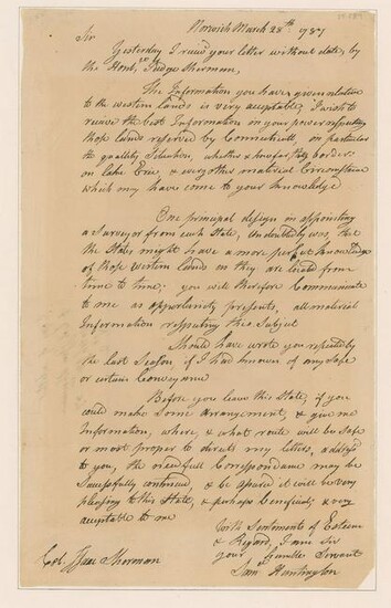 Samuel Huntington Autograph Letter Signed