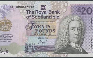 Schottland, The Royal Bank of Scotland, 8 Noten: 2x1 Pounds...