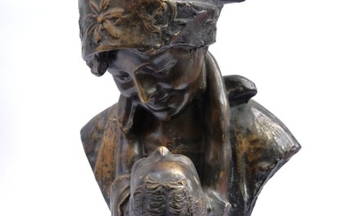 Sculpture woman with child