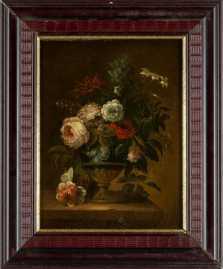 Scuola fiamminga sec.XVII "Vaso di fiori"
