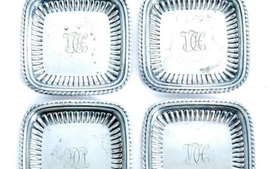 Set of Four Tiffany & Co Silver Butter Pats