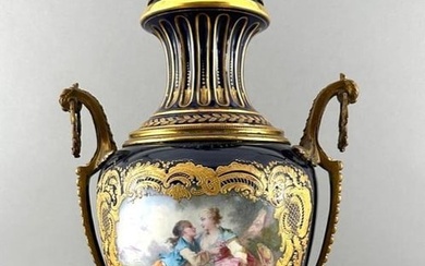 Sevres Vase Fitted as a Table Lamp