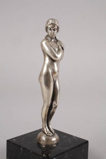 Silver figure standing female nude