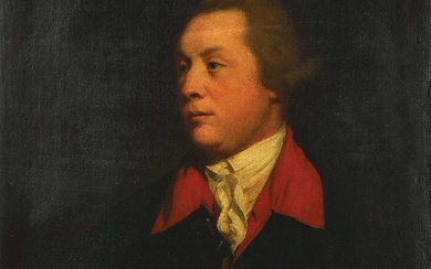 Sir Joshua REYNOLDS (Attribué à) Plympton (Devon) 1723 - Londres 1792 Portait d’homme aux yeux...