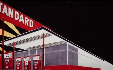 Standard Station (Night), after Ed Ruscha (from 'Pictures of Cars'), Vik Muniz