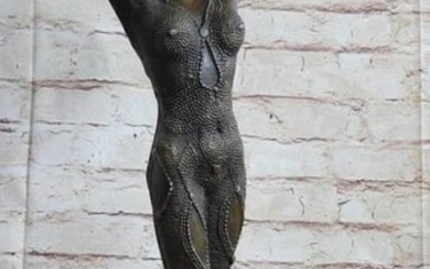 Starfish French Girl Dancer Inspired Bronze Statue - 25" x 8"