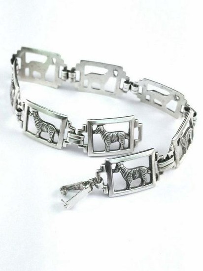 Sterling Silver Dog Bracelet