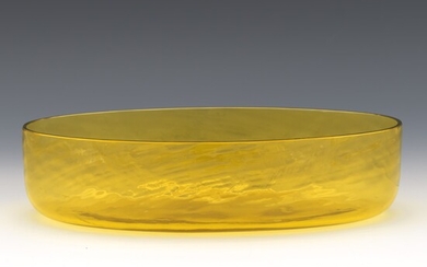 Steuben Amber Glass Dish