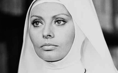 TAZIO SECCHIAROLI, "Sophia Loren in “Bianco, rosso e…” di Alberto Lattuada". Year