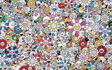 Takashi Murakami - Skulls and Flowers (Multicolor), 2012