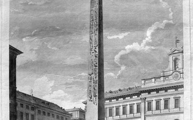 The Egyptian Obelisk at Piazza Montecitorio in Roma