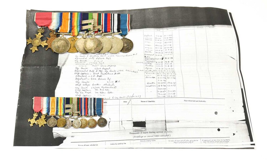An O.B.E. Group of Nine Medals Awarded to Colonel (Ronald) G. (George) Williams, Indian Army