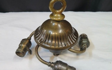 Tiffany Studios Ceiling Fixture with Four Socket Cluster