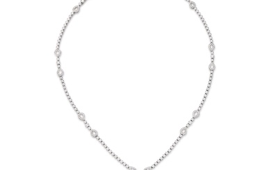 Tiffany & Co. Morganite and Diamond Pendent Necklace | 蒂芙尼 | 摩根石 配 鑽石 項鏈