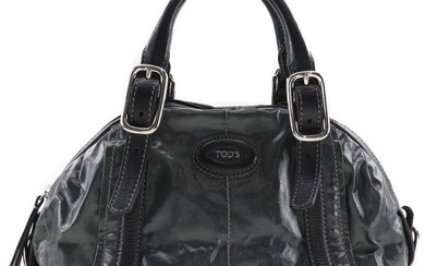 Tod's G Line Nylon x Leather Khaki Women's Handbag