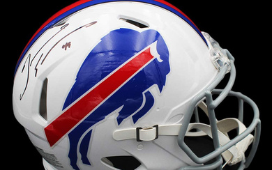 Tremaine Edmunds Signed Bills Full-Size Authentic On-Field Speed Helmet (Beckett)