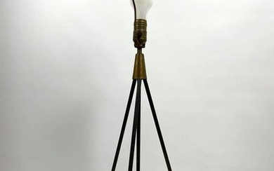 Tripod Iron Hairpin Base Table Lamp. GERALD THURSTON, a