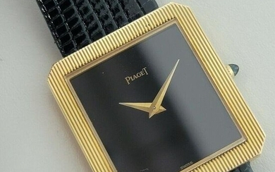 Unisex Piaget Protocole Ref 9154 25mm 18k Yel Gold 1970s Slim Dress Watch RA299