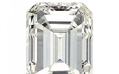 Unmounted Diamond Diamond: Emerald-cut weighing 1.04