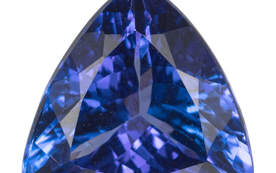 Unmounted Tanzanite Tanzanite: Triangle-shaped weighing 5.74 carats Dimensions: 12.00...