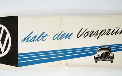 VW Werbeplakat 50/60er Jahre