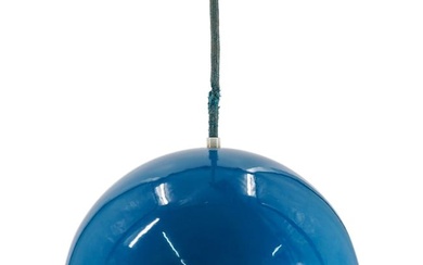 Verner Panton for Louis Poulsen Danish Blue Flowerpot Pendant Lamp