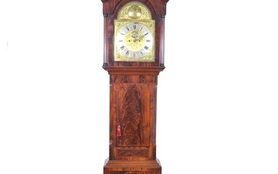 Victorian mahogany longcase clock