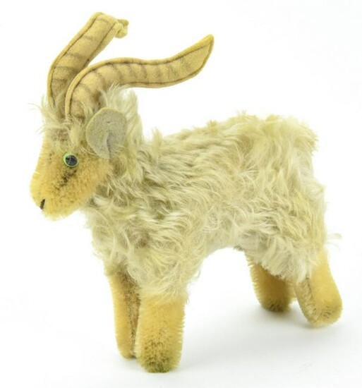Lot-Art | Vintage Mohair Steiff Mountain Goat Stuffed Animal