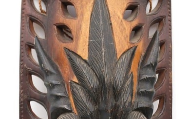 Vintage Philippine's Ifugao Tribal Dragon Mask, Carved Warrior Ifugao Bakunawa Southeast Asian