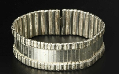 Vintage sterling silver cuff bracelet, marked
