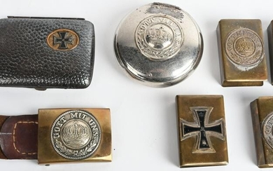WWII IMPERIAL GERMAN TRENCH ART CIGARETTE CASE +