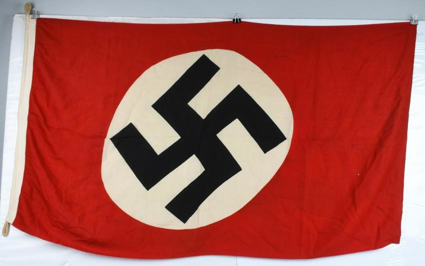 WWII NAZI GERMAN NSDAP 100X170 MARKED FLAG