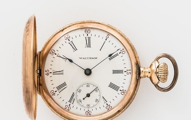Waltham 14kt Gold Lady's Hunting Case Pocket Watch