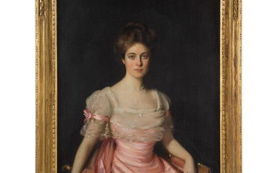 Wilbur Dean Hamilton. Portrait of a Lady in Pink, oil