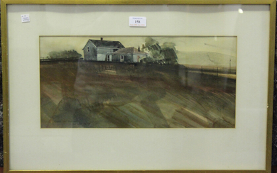 William Roberts - The House on the Twiss Road Near Milton, 20th century watercolour, signed and insc